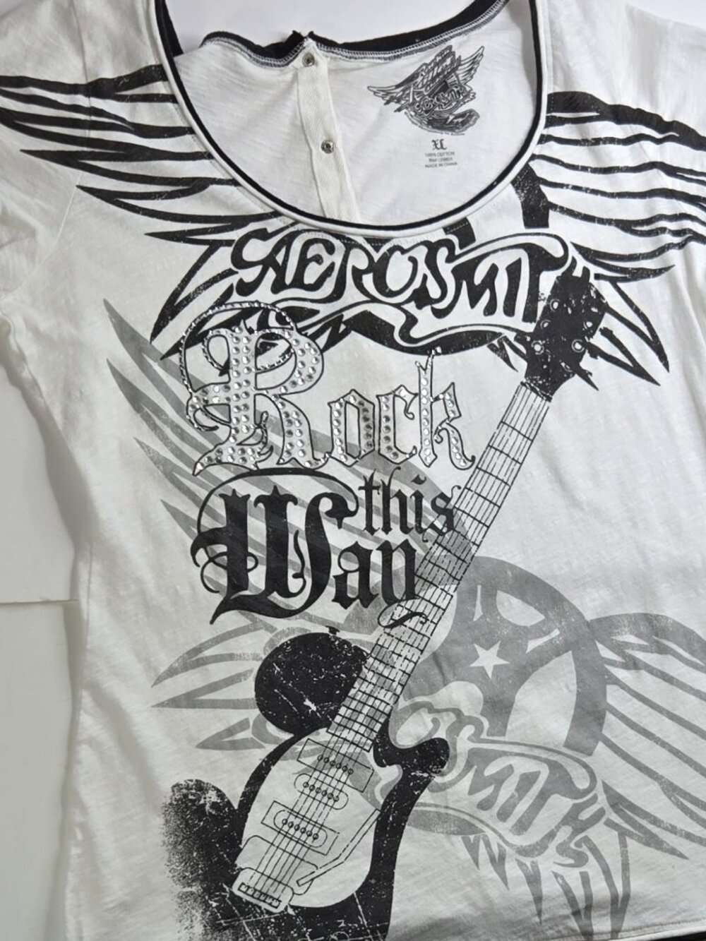 Vintage Disney Rock'n'Roller Coaster Aerosmith Tee Size XL Disney Parks Cotton